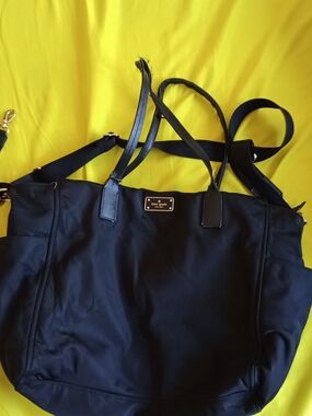 Kate Spade Black Nylon Tote Bag